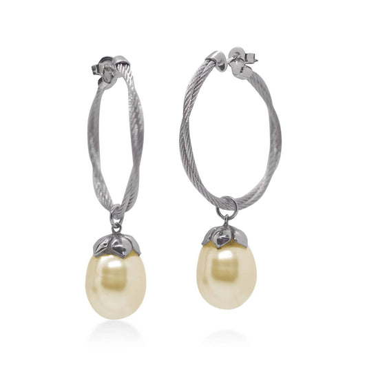 Alor - South Sea Pearl Hoop Earring