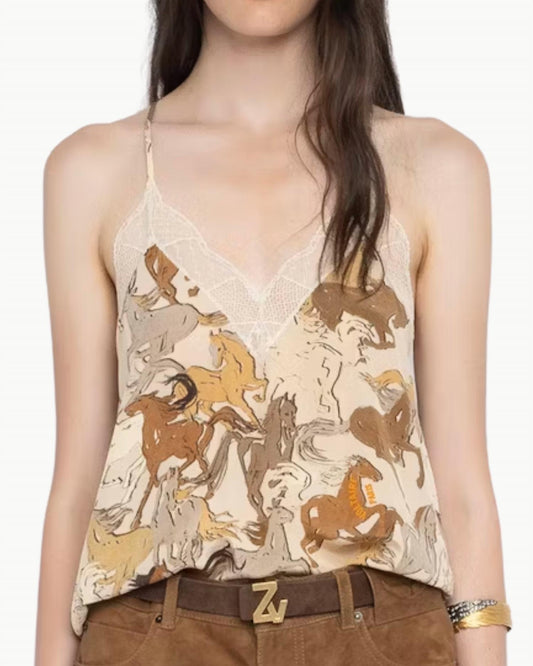 Zadig & Voltaire - Christy Cilly Horses Camisole