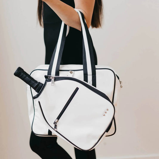 Pretty Simple - Poppy Patent Pickleball Bag