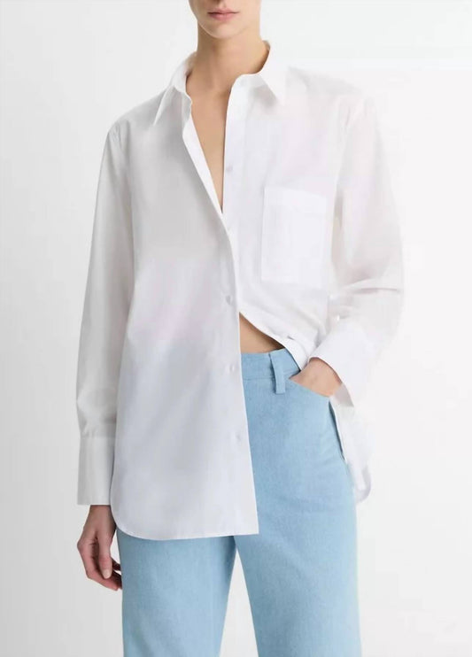 Vince - Cotton Relaxed Straight Shirt