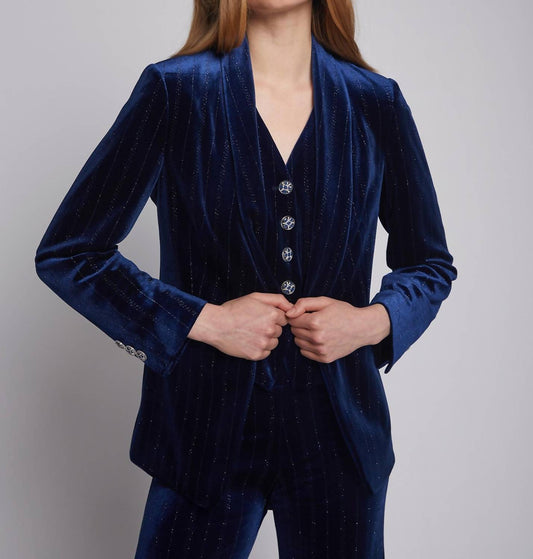 Vilagallo - SMOKING GLITTER VELVET JACKET