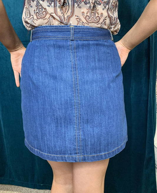 Retro Belted Skirt