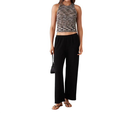 Monrow - SPACE TIE-DYE CROCHET RACER TANK