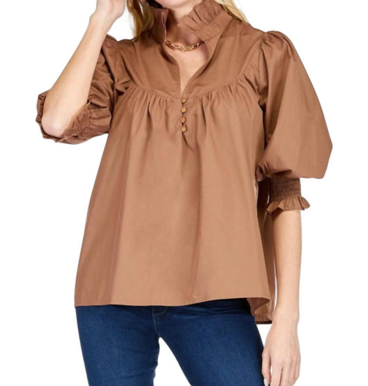 Jade - YOKE BUTTON TOP