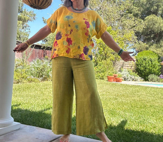 Gigi Moda - Flo Linen Capri Pants