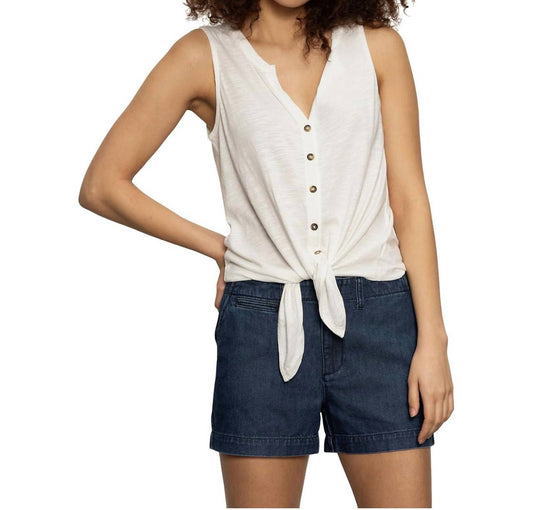 Sanctuary - Notched Button Front Tee