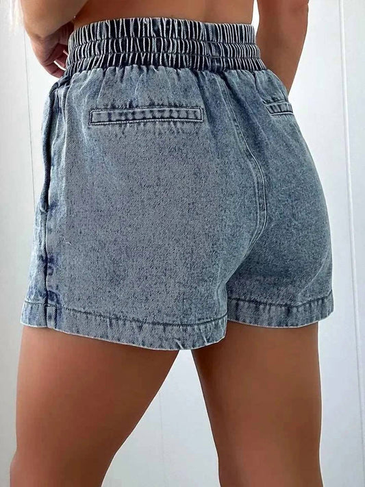 Lovesoft - Dawn High-waisted Denim Skort