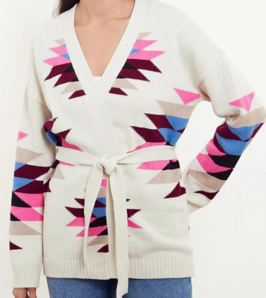 &Isla - Tahlia Longline Aztec Cardigan