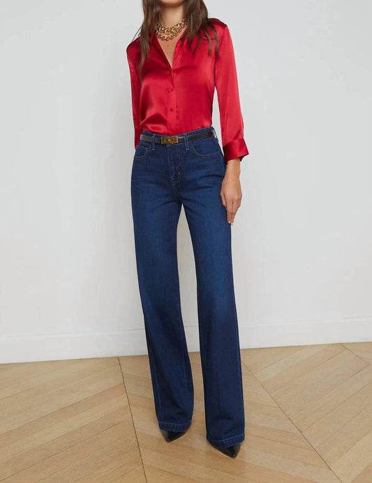 L'Agence - Clayton Wide Leg Jeans