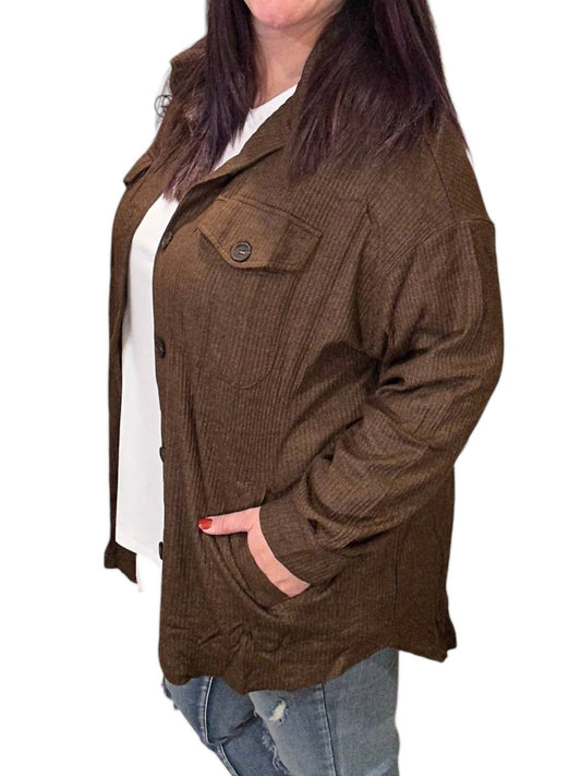 Zenana - Heather Ribbed Longline Sweater