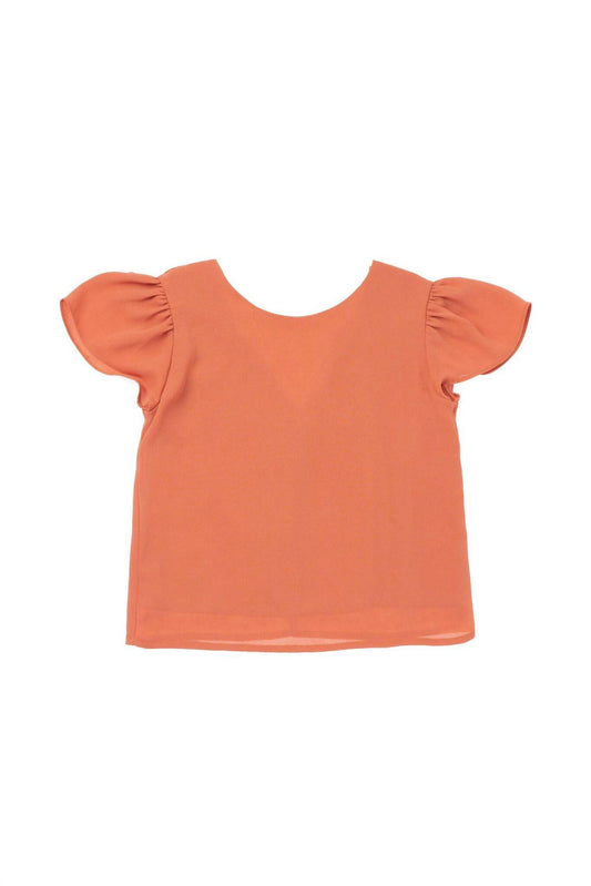 Omamimini - Girls' Back Ruffles Top