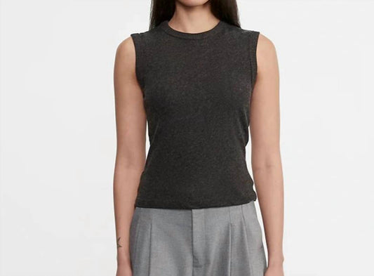 Enza Costa - Cashmere New Classic Sleeveless Crew Top