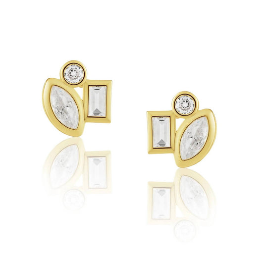 Sahira - Women's Amber Studs Earrings