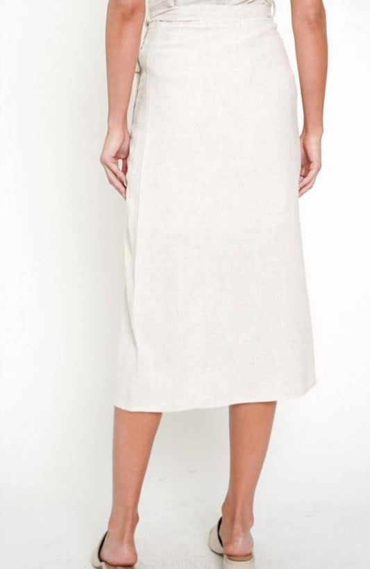 Mystree - Linen Button Up Skirt