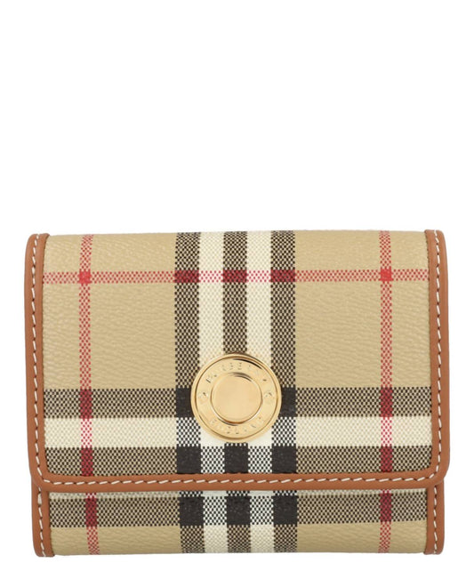 Burberry - Women's Lancaster Check Trifold Wallet