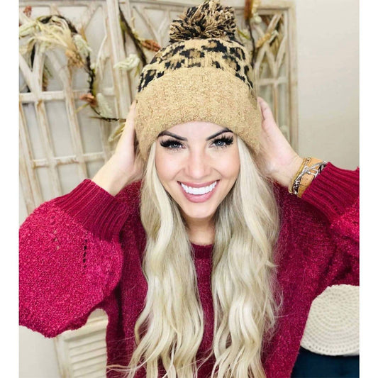 Dirty Bee - Women's Pom Pom Beanie Hat