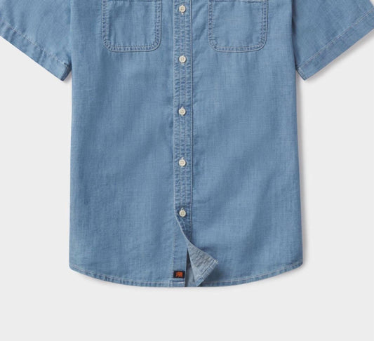The Normal Brand - Men's Chambray Short Sleeve Button Up