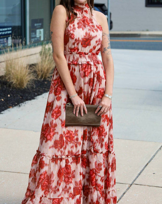 Fate - Halter Bow Tie Maxi Dress