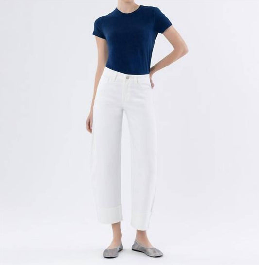 Flying Monkey - High Rise Cuffed Crop Barrel Jeans