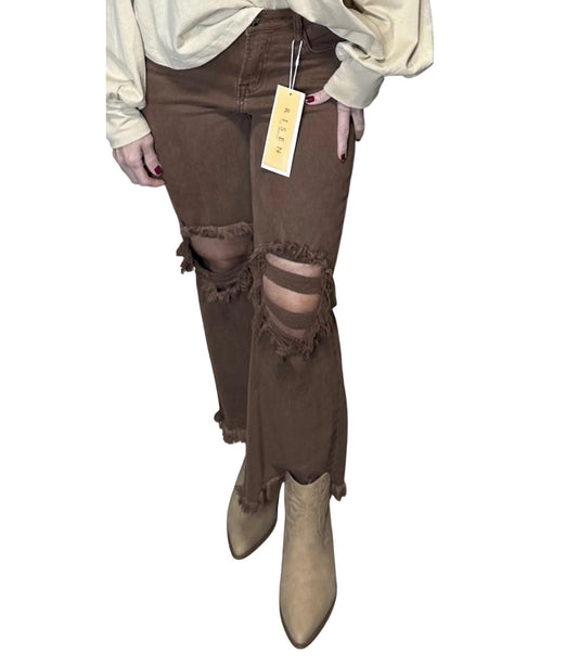 Risen - Seasons High Rise Pull On Flare Jeans