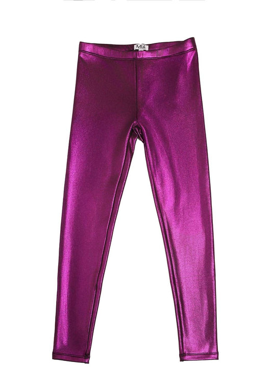 Mia - Kid's Metallic Fleeced Lined Legging
