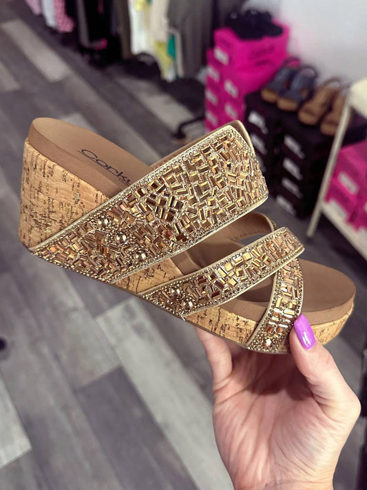 Corkys Footwear - Women's Sparkler Wedge Sandal