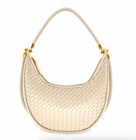 Bc Handbags - Women's Woven Crescent Bag