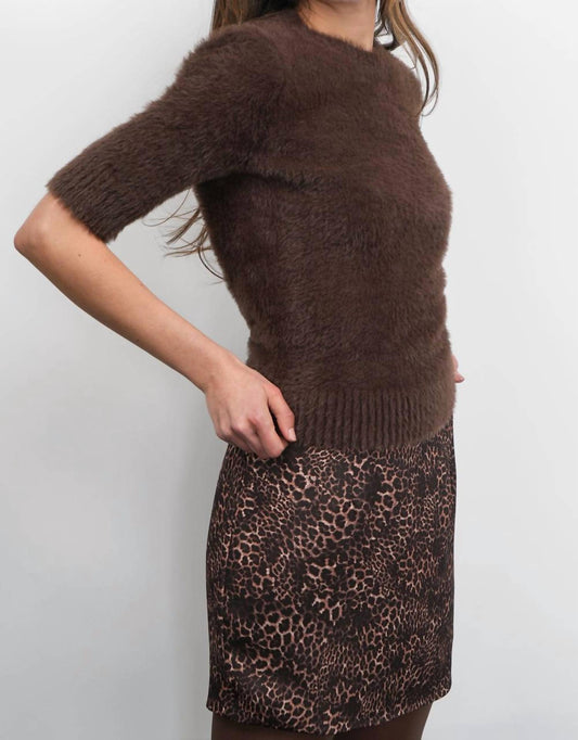 Greylin - Cedar Street Fuzzy Sleeve Knit Top