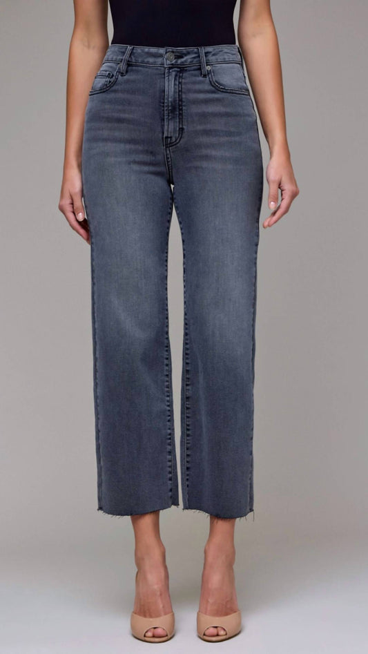 Hidden - High Rise Cropped Classic Straight Jean