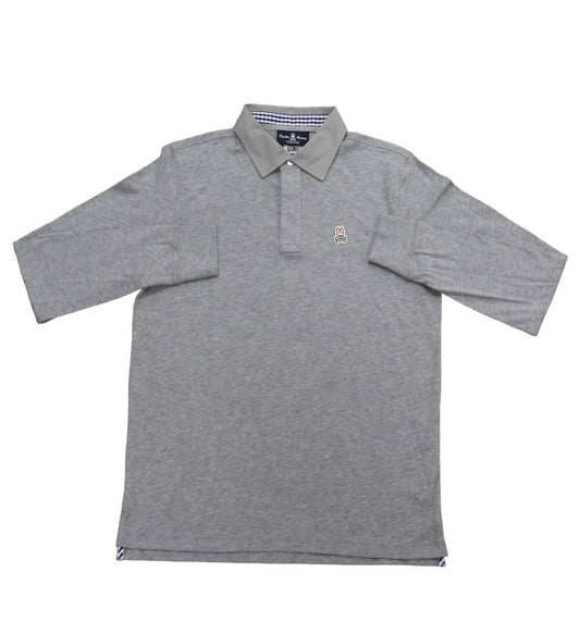 MEN'S GARMENT DYE LONG SLEEVE POLO