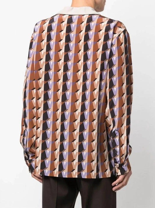 Valentino - Men's Graphic Print Silk Shirt