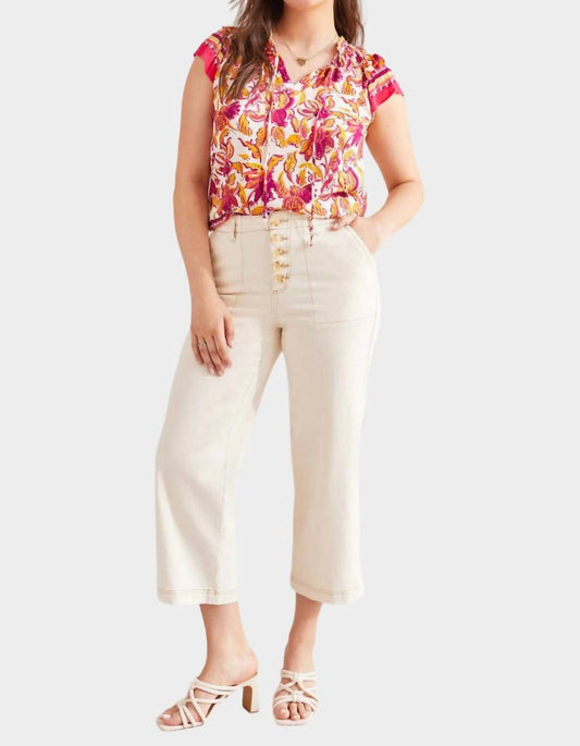 Tribal - Brooke High Rise Wide Leg Jean