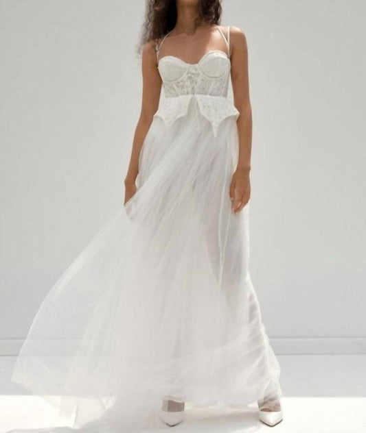 For Love & Lemons - Lily Tulle Corset Bridal Dress