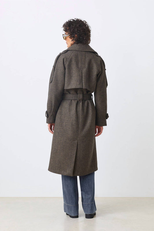 Suncoo - Textured Long Coat