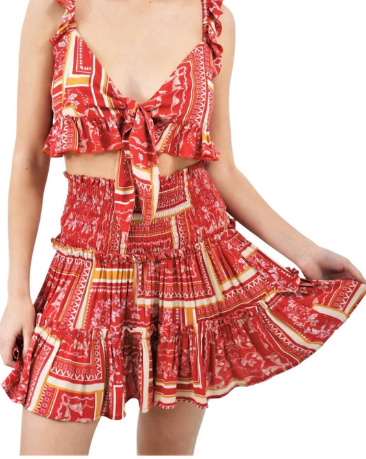 Skylar + Madison - Tribal Spirit Ruffle Smocked Set