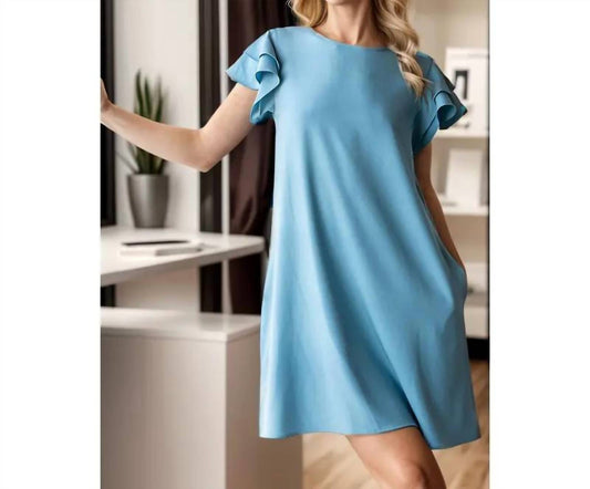 Heimish Usa - Solid Mini Dress with Side Pockets