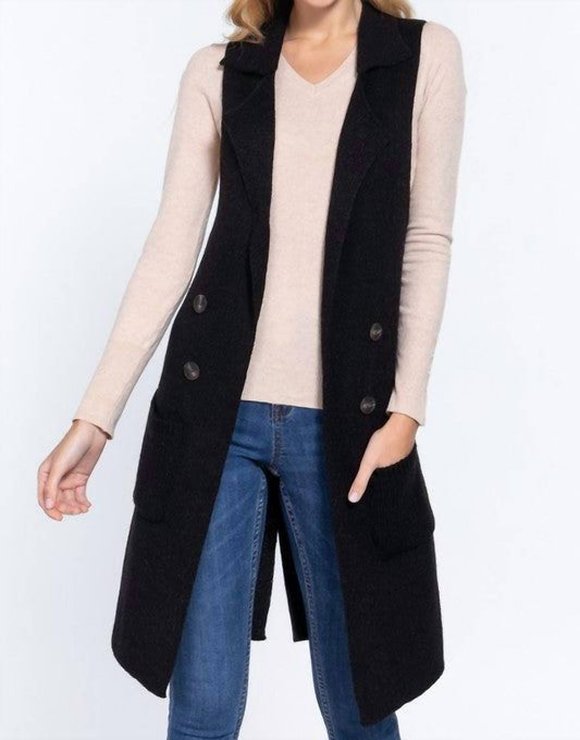 Active Basic - Paris Longline Sweater Vest