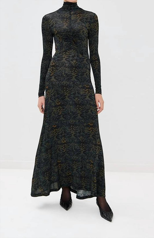 Ulla Johnson - Koa Jersey Ruched Front Turtleneck Dress