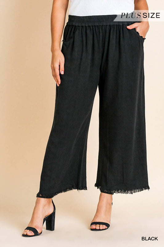 Umgee - Wide Leg Linen Pant - Plus