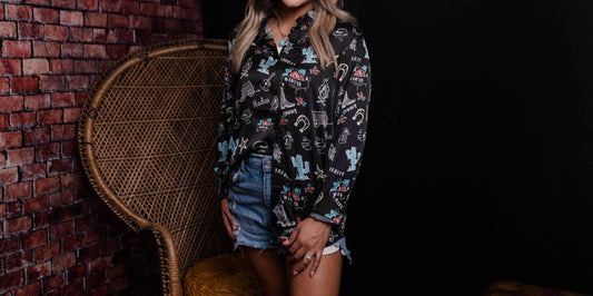 Merigold Kiss - Texas Rodeo Button Down Shirt