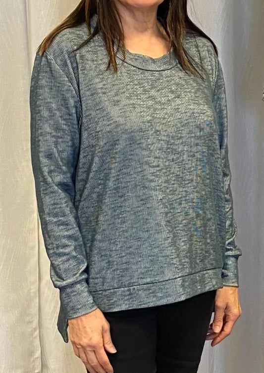 Ariella - Zipper Detail Hi-Lo Top