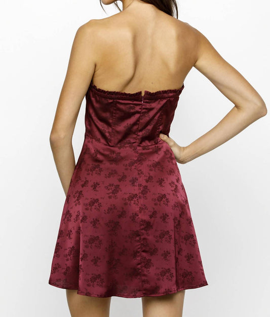 Storia - Carrie Strapless Tonal Mini Dress