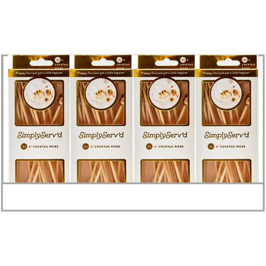 Sophistiplate - Party Pick Fancy Bamboo Toothpicks
