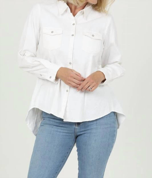 Nostalgia - Western Peplum Embroidered Shirt
