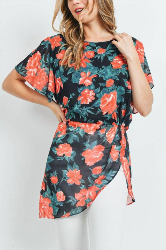 Mittoshop - Short Sleeve Floral Top