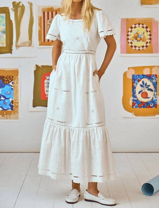 Hunter Bell - Marley Embroidery Maxi Dress
