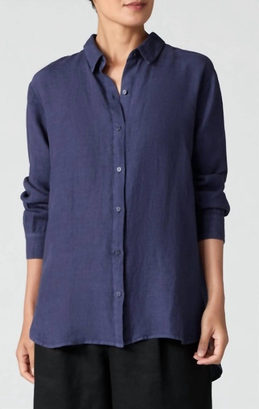Eileen Fisher - Handkerchief Classic Collar Shirt