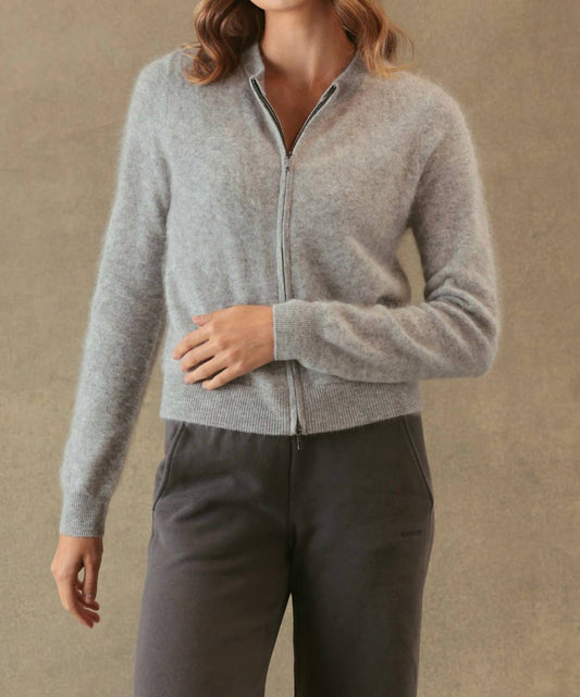 27 Miles Malibu - Elyse Fuzzy 2 Way Zip Cardigan