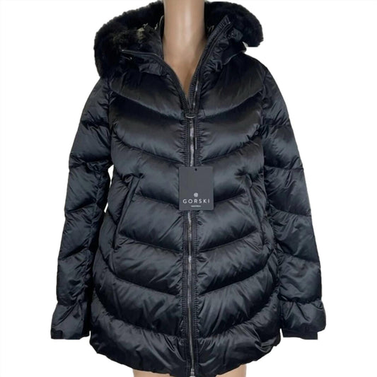 Gorski - Women’s Après-ski Jacket With Detachable Shearling Hood