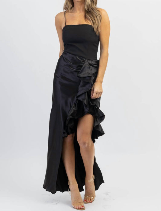 SIOBHAN SIDE RUFFLE DRESS